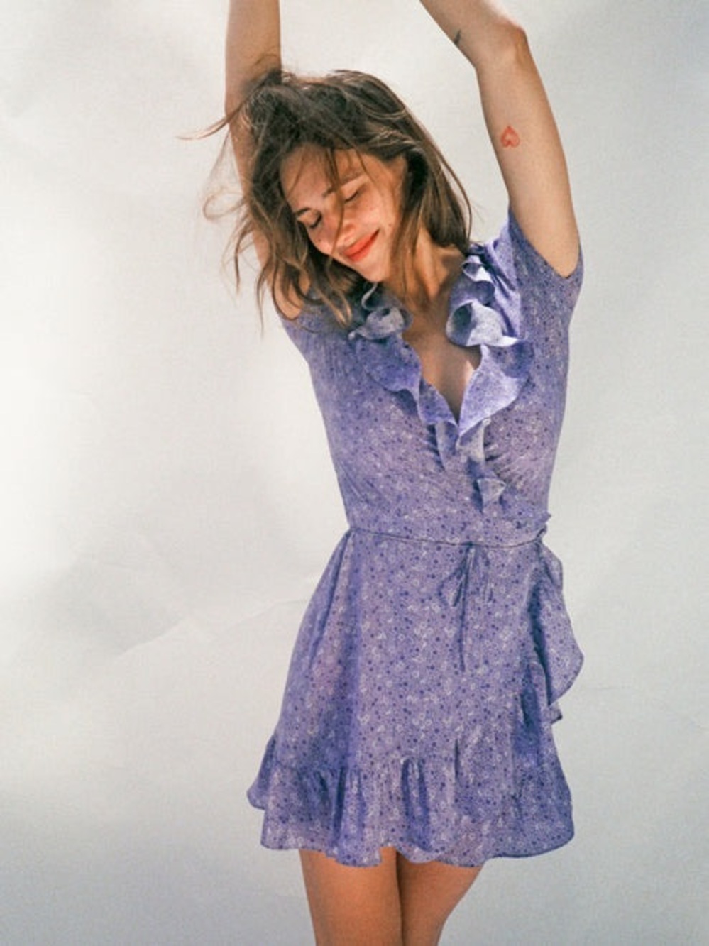 F013 REALISATION The Valentina Wrap Dress 100% Silk